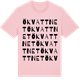 Pink Cotton t-shirt med Ökvattnet ordlek t-shirt
