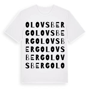 Olovsberg ordlek t-shirt – ekologisk bomull t-shirt från Pinshirt