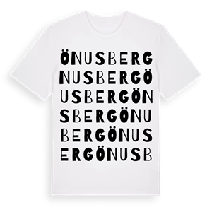 Önusberg ordlek t-shirt – ekologisk bomull t-shirt från Pinshirt
