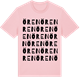 Pink Cotton t-shirt med Ören ordlek t-shirt