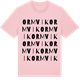 Pink Cotton t-shirt med Ormvik ordlek t-shirt