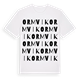 White t-shirt med Ormvik ordlek t-shirt