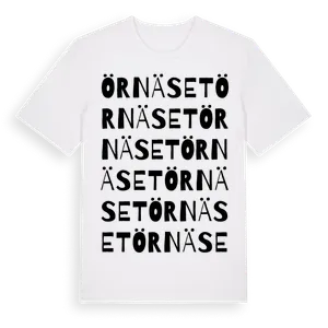 Örnäset ordlek t-shirt – ekologisk bomull t-shirt från Pinshirt