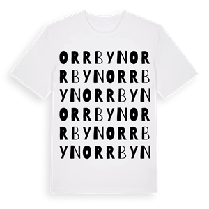 Orrbyn ordlek t-shirt – ekologisk bomull t-shirt från Pinshirt