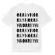 White t-shirt med Orrbyn ordlek t-shirt