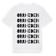White t-shirt med Orrheden ordlek t-shirt
