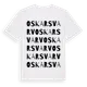 White t-shirt med Oskarsvarv ordlek t-shirt