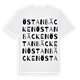White t-shirt med Östanbäcken ordlek t-shirt