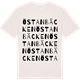 Vintage White t-shirt med Östanbäcken ordlek t-shirt