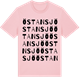 Pink Cotton t-shirt med Östansjö ordlek t-shirt