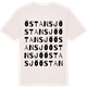 Vintage White t-shirt med Östansjö ordlek t-shirt