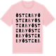 Pink Cotton t-shirt med Österby ordlek t-shirt