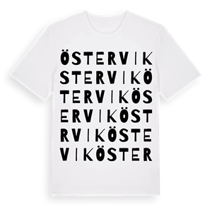 Östervik ordlek t-shirt – ekologisk bomull t-shirt från Pinshirt