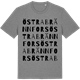 Mid Heather Gray t-shirt med Östra Brännfors ordlek t-shirt