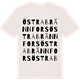 Vintage White t-shirt med Östra Brännfors ordlek t-shirt