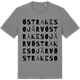Mid Heather Gray t-shirt med Östra Kesojärv ordlek t-shirt