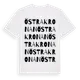 White t-shirt med Östra Kronan ordlek t-shirt