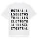 White t-shirt med Östra Lillselet ordlek t-shirt