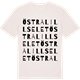 Vintage White t-shirt med Östra Lillselet ordlek t-shirt