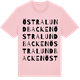 Pink Cotton t-shirt med Östra Lundbacken ordlek t-shirt