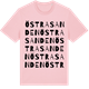Pink Cotton t-shirt med Östra Sanden ordlek t-shirt
