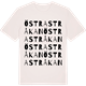 Vintage White t-shirt med Östra Stråkan ordlek t-shirt