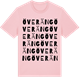 Pink Cotton t-shirt med Överäng ordlek t-shirt