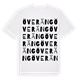 White t-shirt med Överäng ordlek t-shirt