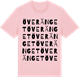 Pink Cotton t-shirt med Överänget ordlek t-shirt