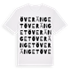 White t-shirt med Överänget ordlek t-shirt