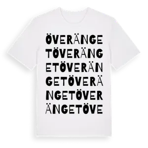 Överänget ordlek t-shirt – ekologisk bomull t-shirt från Pinshirt