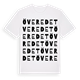 Överedet ordlek t-shirt
