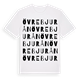 White t-shirt med Övre Bjurån ordlek t-shirt