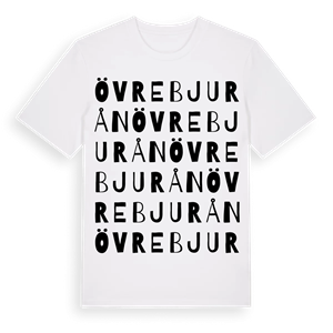 Övre Bjurån ordlek t-shirt – ekologisk bomull t-shirt från Pinshirt