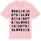 Pink Cotton t-shirt med Övre Brännträsk ordlek t-shirt