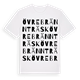 White t-shirt med Övre Brännträsk ordlek t-shirt