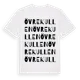 White t-shirt med Övre Kullen ordlek t-shirt