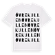 White t-shirt med Övre Kullen ordlek t-shirt