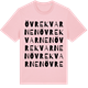 Pink Cotton t-shirt med Övre Kvarnen ordlek t-shirt