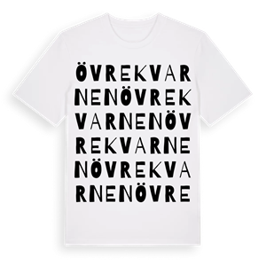 Övre Kvarnen ordlek t-shirt – ekologisk bomull t-shirt från Pinshirt