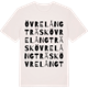 Vintage White t-shirt med Övre Långträsk ordlek t-shirt