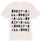 Vintage White t-shirt med Övre Parakka ordlek t-shirt