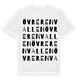 White t-shirt med Övre Renvallen ordlek t-shirt