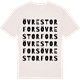 Vintage White t-shirt med Övre Storfors ordlek t-shirt