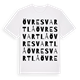 White t-shirt med Övre Svartlå ordlek t-shirt
