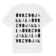 Övre Vojakkala ordlek t-shirt