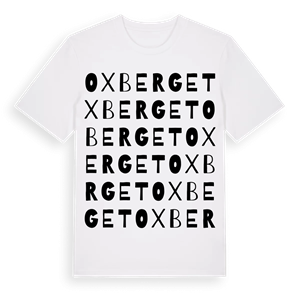 Oxberget ordlek t-shirt – ekologisk bomull t-shirt från Pinshirt