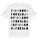 Paharovaforskojan ordlek t-shirt