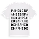 White t-shirt med Påheden ordlek t-shirt