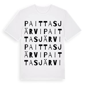 Paittasjärvi ordlek t-shirt – ekologisk bomull t-shirt från Pinshirt